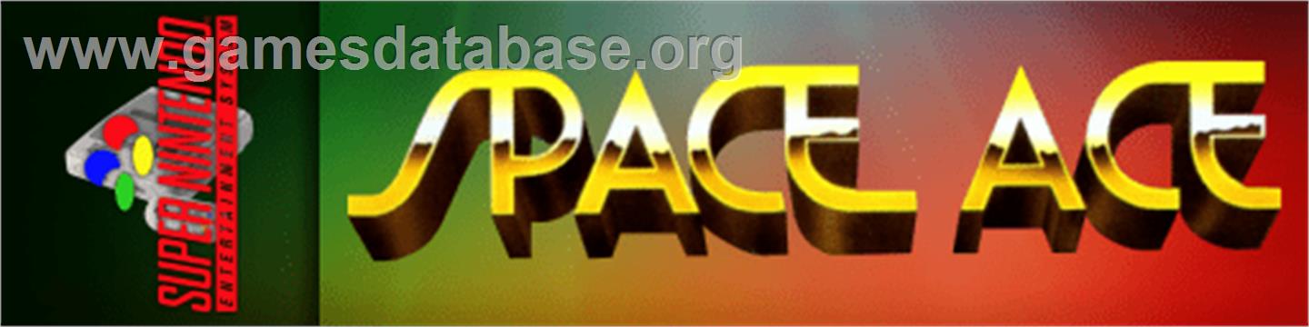 Space Ace - Nintendo SNES - Artwork - Marquee