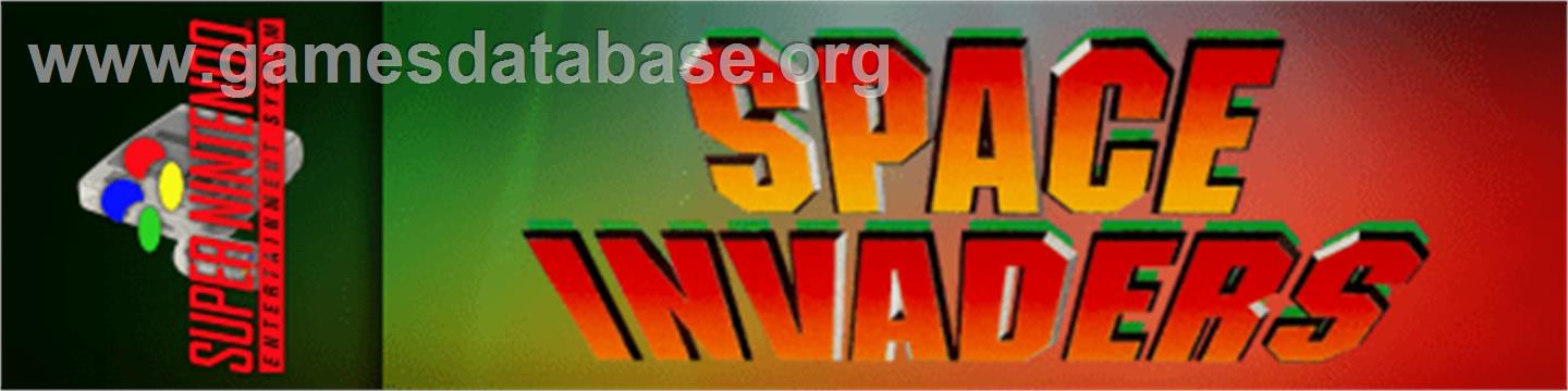 Space Invaders - Nintendo SNES - Artwork - Marquee