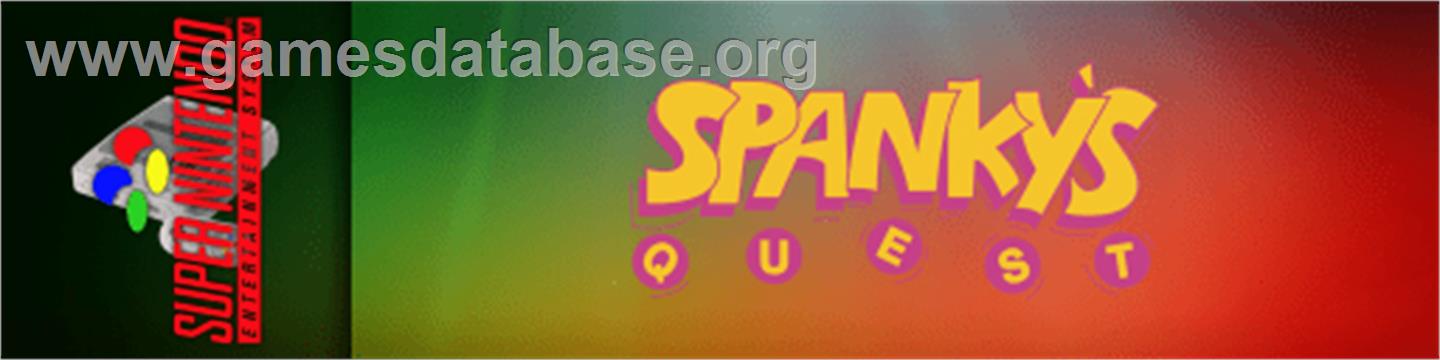 Spanky's Quest - Nintendo SNES - Artwork - Marquee
