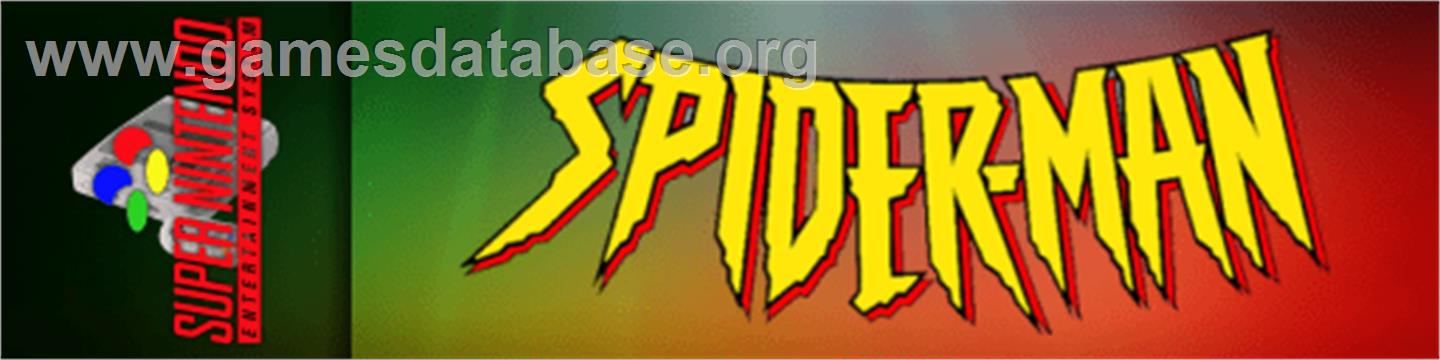 Spider-man - Nintendo SNES - Artwork - Marquee