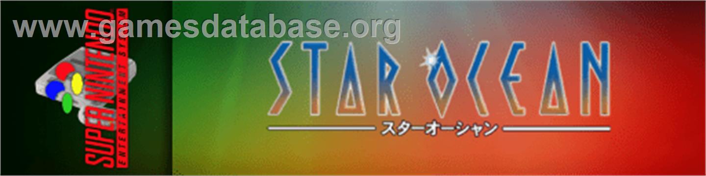 Star Ocean - Nintendo SNES - Artwork - Marquee