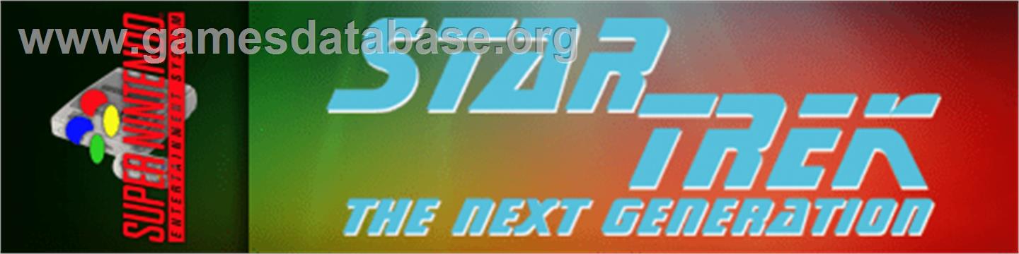 Star Trek - The Next Generation - Future's Past - Nintendo SNES - Artwork - Marquee