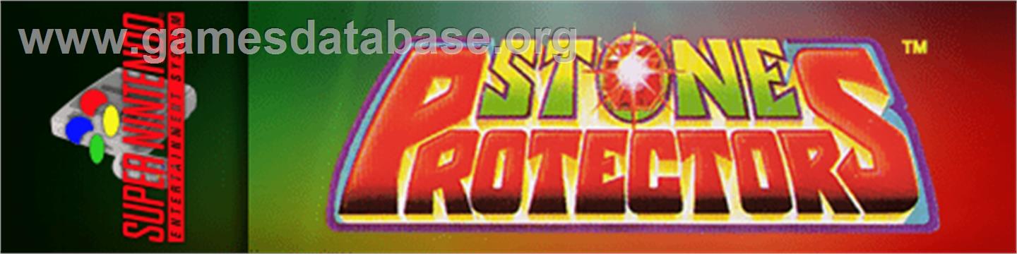 Stone Protectors - Nintendo SNES - Artwork - Marquee