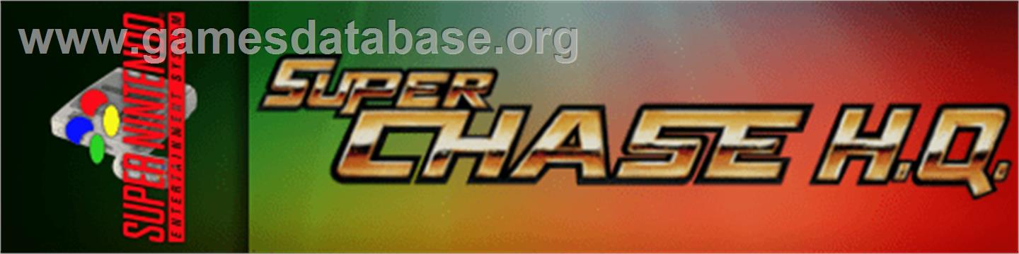 Super Chase H.Q. - Nintendo SNES - Artwork - Marquee