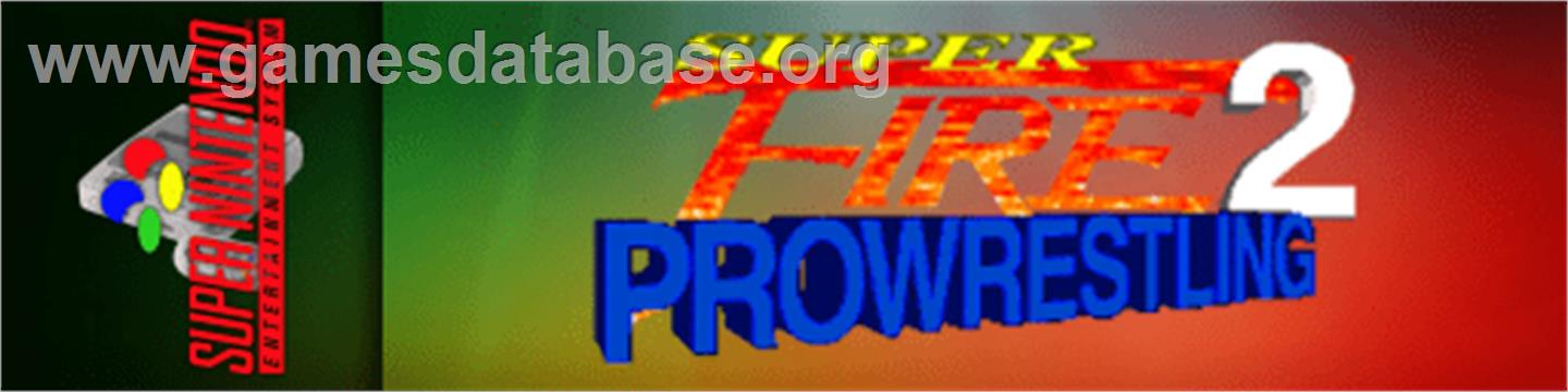 Super Fire Pro Wrestling 2 - Nintendo SNES - Artwork - Marquee
