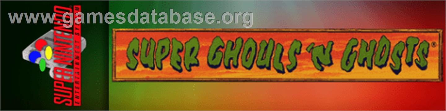 Super Ghouls 'N Ghosts - Nintendo SNES - Artwork - Marquee