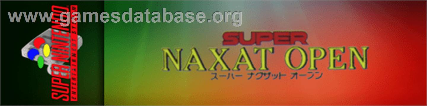 Super Naxat Open - Golf De Shoubu Da Dorabocchan - Nintendo SNES - Artwork - Marquee