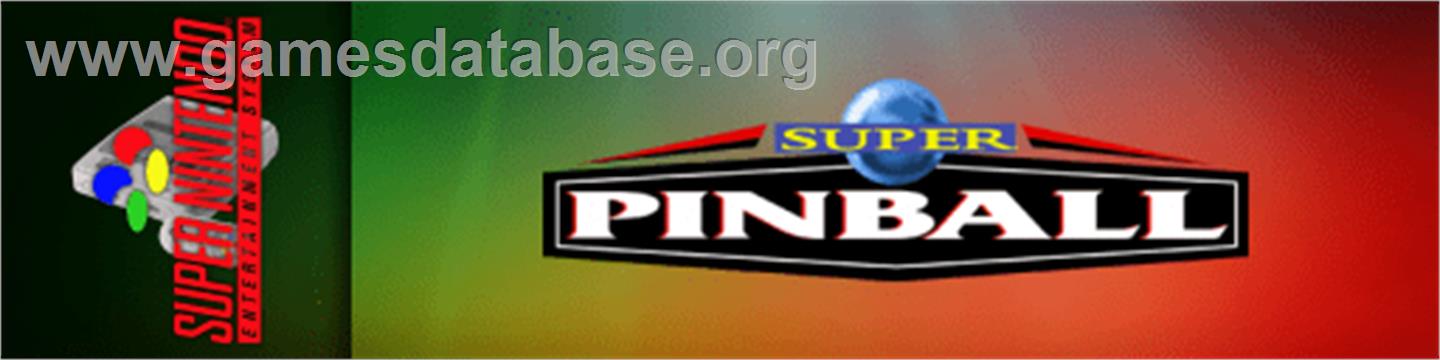 Super Pinball: Behind the Mask - Nintendo SNES - Artwork - Marquee