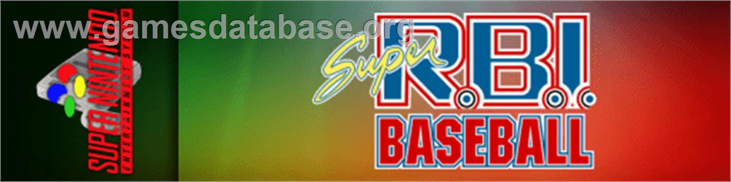 Super R.b.i. Baseball - Nintendo SNES - Artwork - Marquee