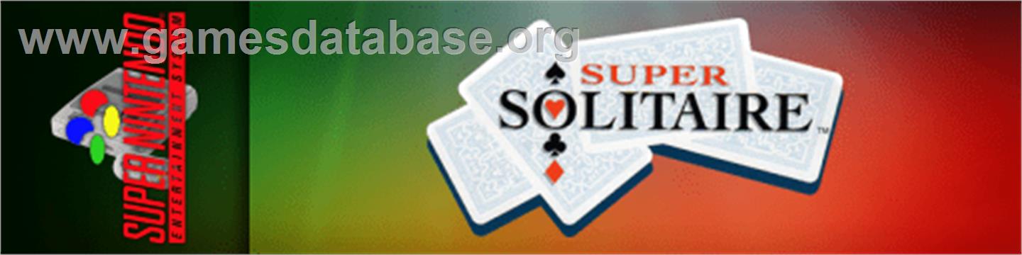 Super Solitaire - Nintendo SNES - Artwork - Marquee