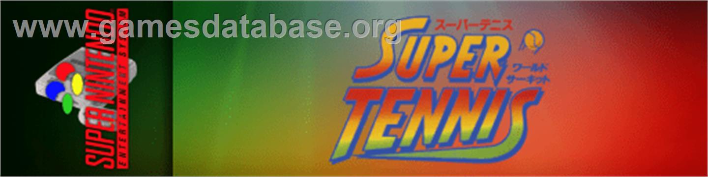 Super Tennis - Nintendo SNES - Artwork - Marquee