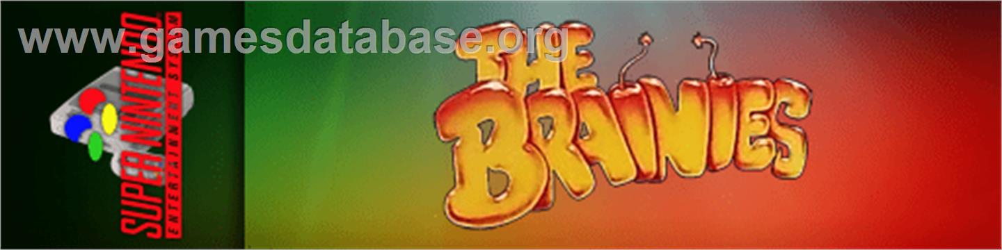 The Brainies - Nintendo SNES - Artwork - Marquee