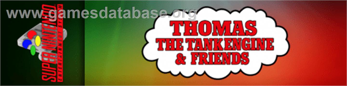 Thomas the Tank Engine & Friends - Nintendo SNES - Artwork - Marquee