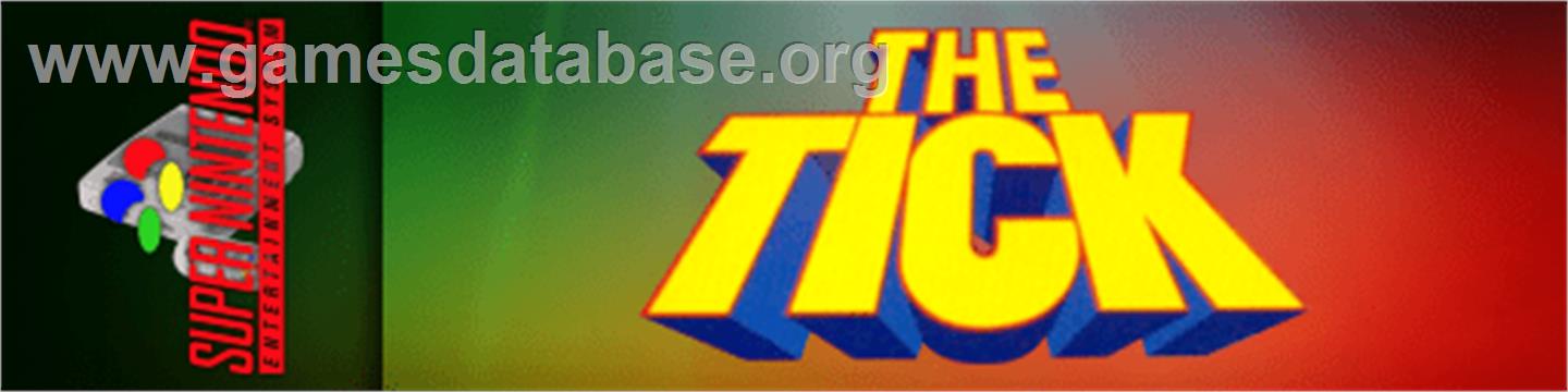 Tick, The - Nintendo SNES - Artwork - Marquee
