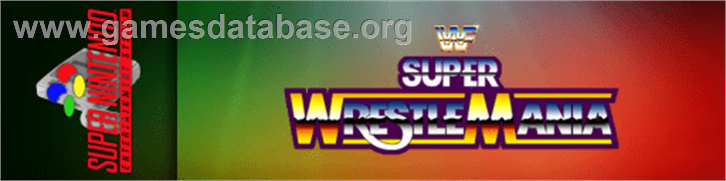 WWF Super Wrestlemania - Nintendo SNES - Artwork - Marquee