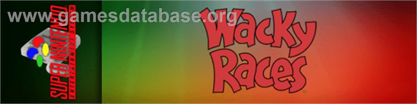 Wacky Races - Nintendo SNES - Artwork - Marquee