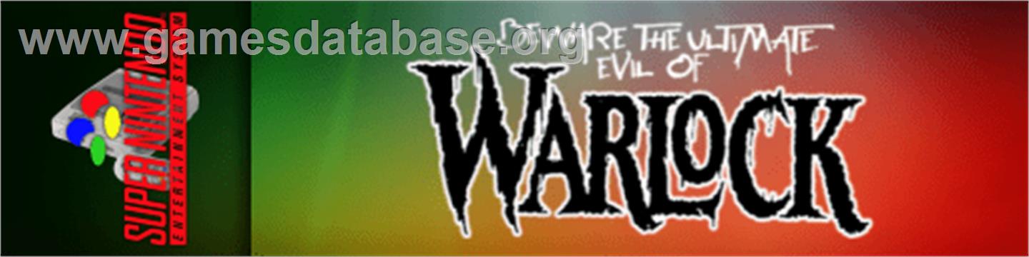 Warlock - Nintendo SNES - Artwork - Marquee