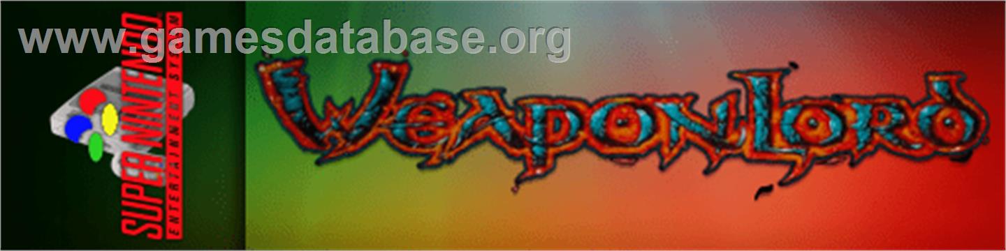 Weaponlord - Nintendo SNES - Artwork - Marquee