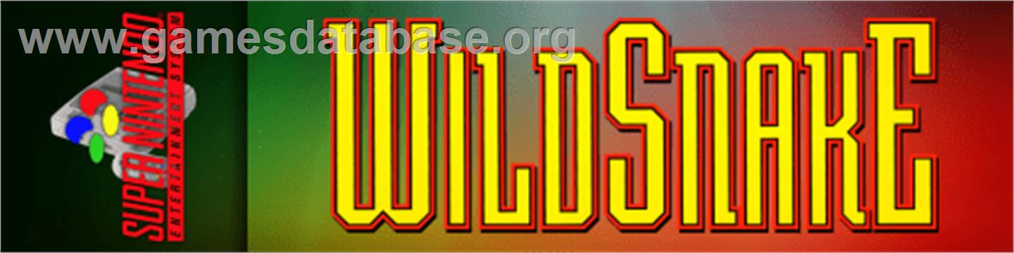 WildSnake - Nintendo SNES - Artwork - Marquee