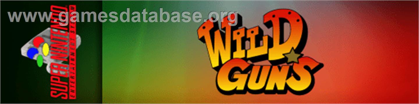 Wild Guns - Nintendo SNES - Artwork - Marquee