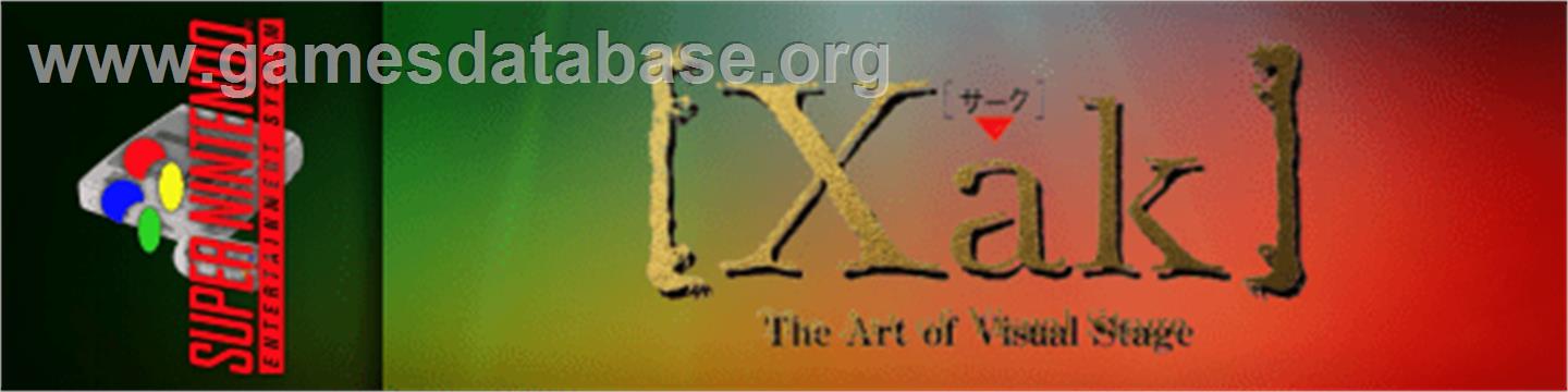 Xak: The Art of Visual Stage - Nintendo SNES - Artwork - Marquee