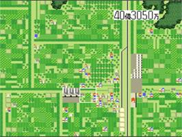 In game image of A3 S.v. - A Ressha De Ikou 3 - Super Version on the Nintendo SNES.