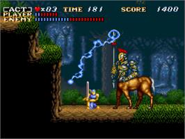 In game image of Actraiser on the Nintendo SNES.