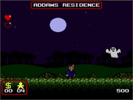In game image of Addams Family, The on the Nintendo SNES.