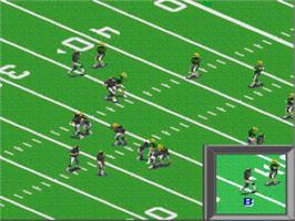 In game image of All-american Championship Football on the Nintendo SNES.