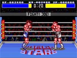 In game image of Ashita no Joe on the Nintendo SNES.