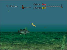 In game image of Bass Masters Classic on the Nintendo SNES.