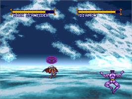 In game image of Bastard!!: Ankoku no Hakaishin on the Nintendo SNES.