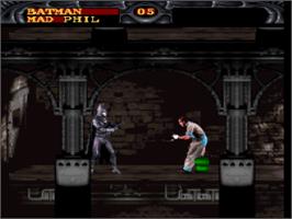 In game image of Batman Forever on the Nintendo SNES.
