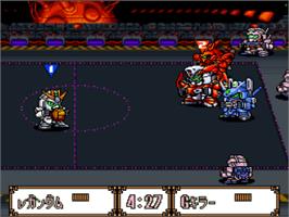 In game image of Battle Dodge Ball II on the Nintendo SNES.