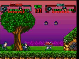 In game image of Blues Brothers, The on the Nintendo SNES.
