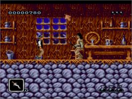 In game image of Bram Stoker's Dracula on the Nintendo SNES.