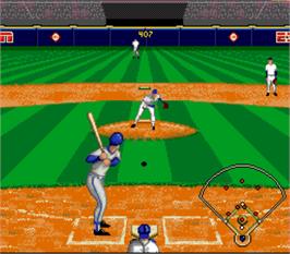 In game image of Espn Baseball Tonight on the Nintendo SNES.