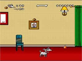 In game image of Family Dog on the Nintendo SNES.