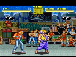 In game image of Fatal Fury on the Nintendo SNES.