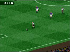 In game image of Fifa 98 - Road To World Cup on the Nintendo SNES.