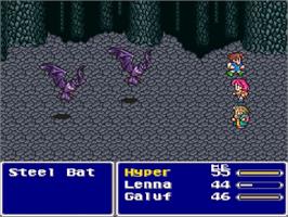 In game image of Final Fantasy V on the Nintendo SNES.