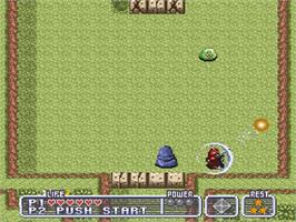 In game image of Firestriker on the Nintendo SNES.