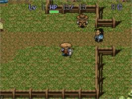 In game image of Fushigi No Dungeon 2 - Fuurai No Shiren on the Nintendo SNES.