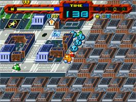 In game image of Gangan Gan-chan on the Nintendo SNES.