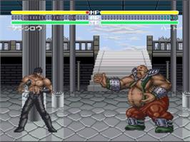 In game image of Hokuto no Ken 6: Gekitou Denshouken Haou e no Michi on the Nintendo SNES.