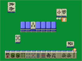 In game image of Honkaku Mahjong - Tetsuman on the Nintendo SNES.