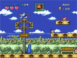 In game image of Jelly Boy 2 on the Nintendo SNES.