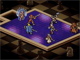In game image of Lodoss Tou Senki on the Nintendo SNES.