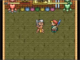 In game image of Mahoujin GuruGuru 2 on the Nintendo SNES.