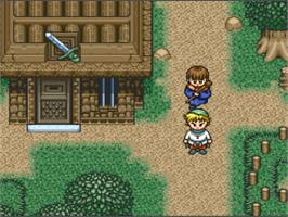 In game image of Mahoujin Guruguru on the Nintendo SNES.